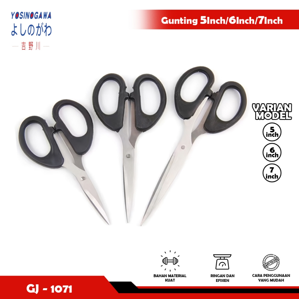 

CUCI GUDANG Scissors/Gunting-Scissors-5INCH-6INCH-7INCH - YOSINOGAWA
