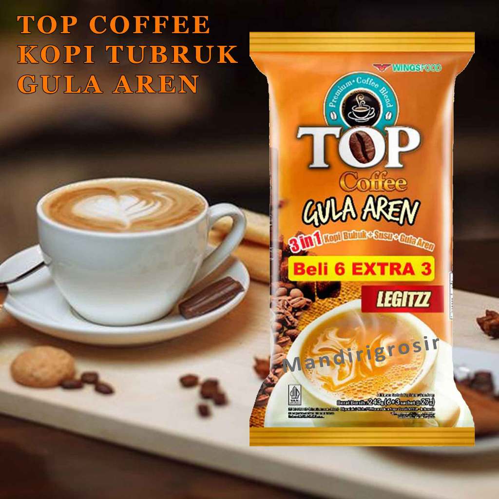 

Kopi Tubruk Instan * Top Coffee * Kopi Gula Aren * 243gr