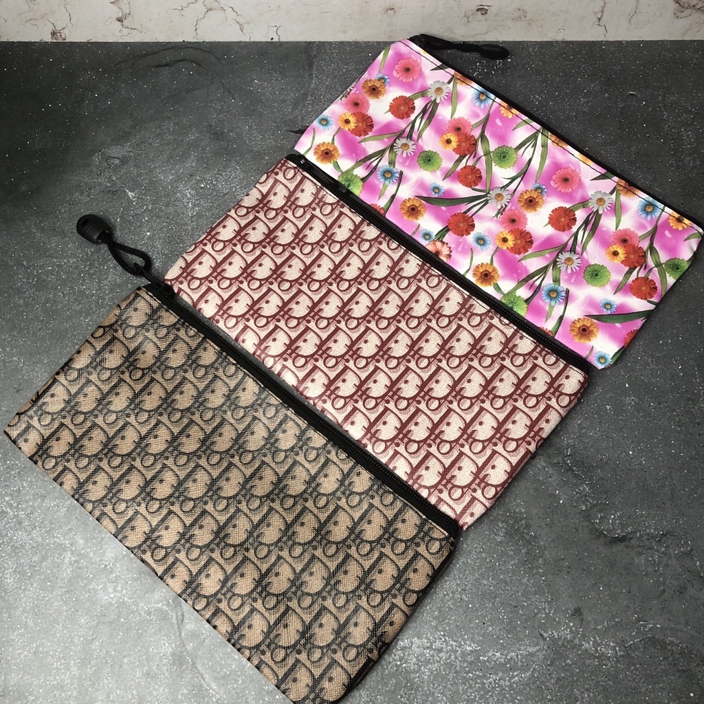 

Pouch Zipper A6 Premium Tas Tempat Wadah Makeup Organizer