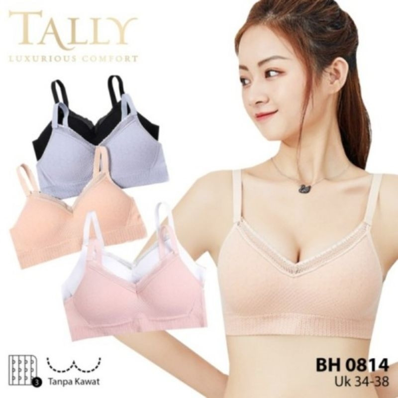 Bra Tally BH Rajut Kait 3 Tanpa Kawat