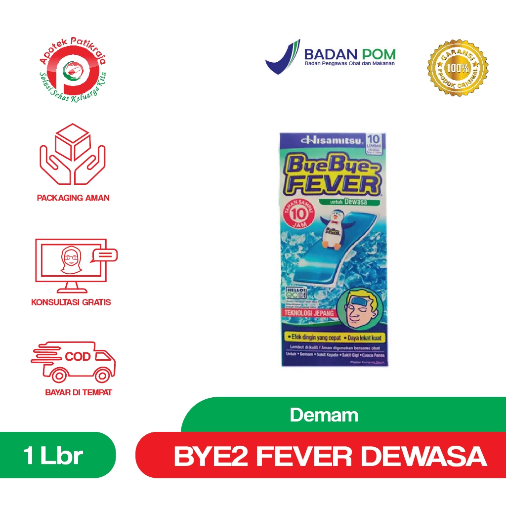 BYEBYE FEVER DEWASA | BYEBYE FEVER FOR ADULT