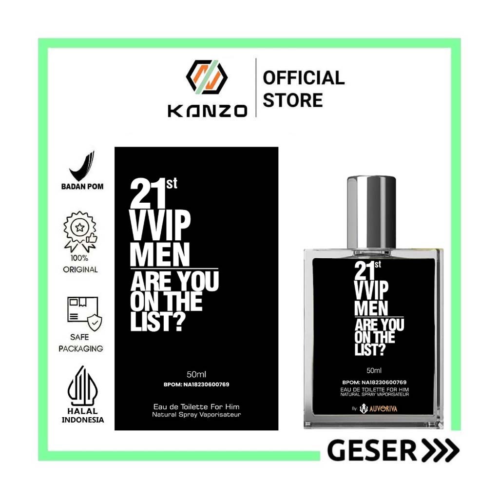 Kanzo - [BPOM] Parfum 212 Vvip Men 50ml Premium / Parfum 212 Vvip Men 50ml Best Seller / Parfum Pria