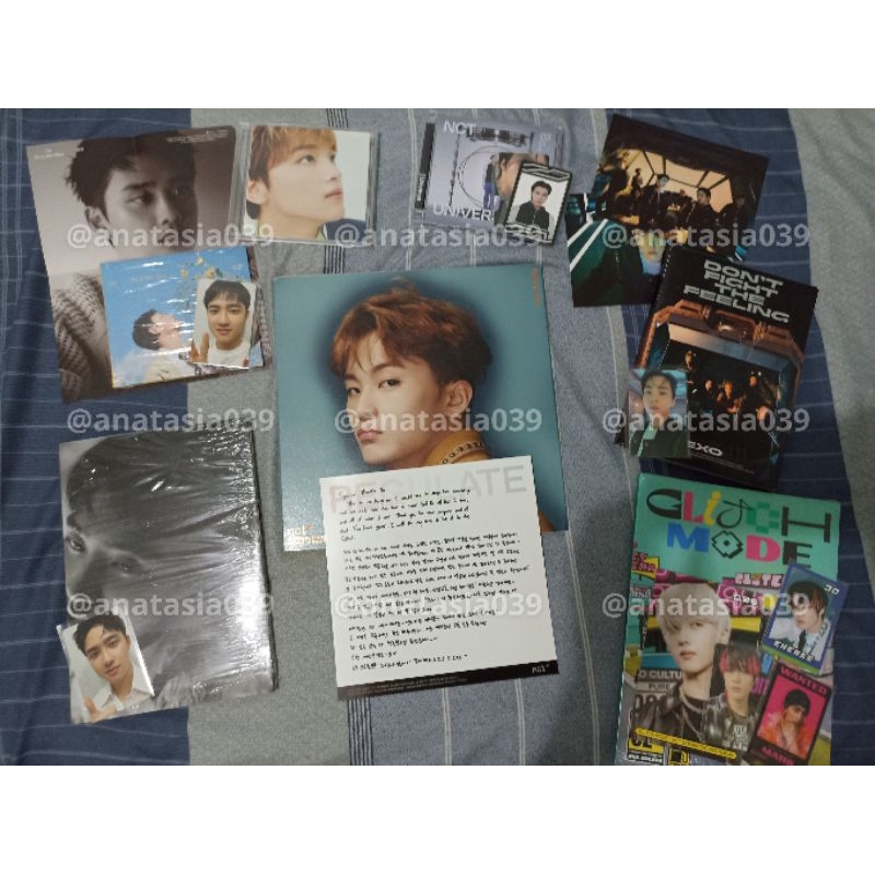 jewel universe hendery set, aab nct mark haechan ar ticket hot summer dream, card wallet, ace kit ,e