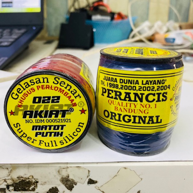 Benang Gelasan Akiat Matot Putih 022 / gelasan akiat super special turnament