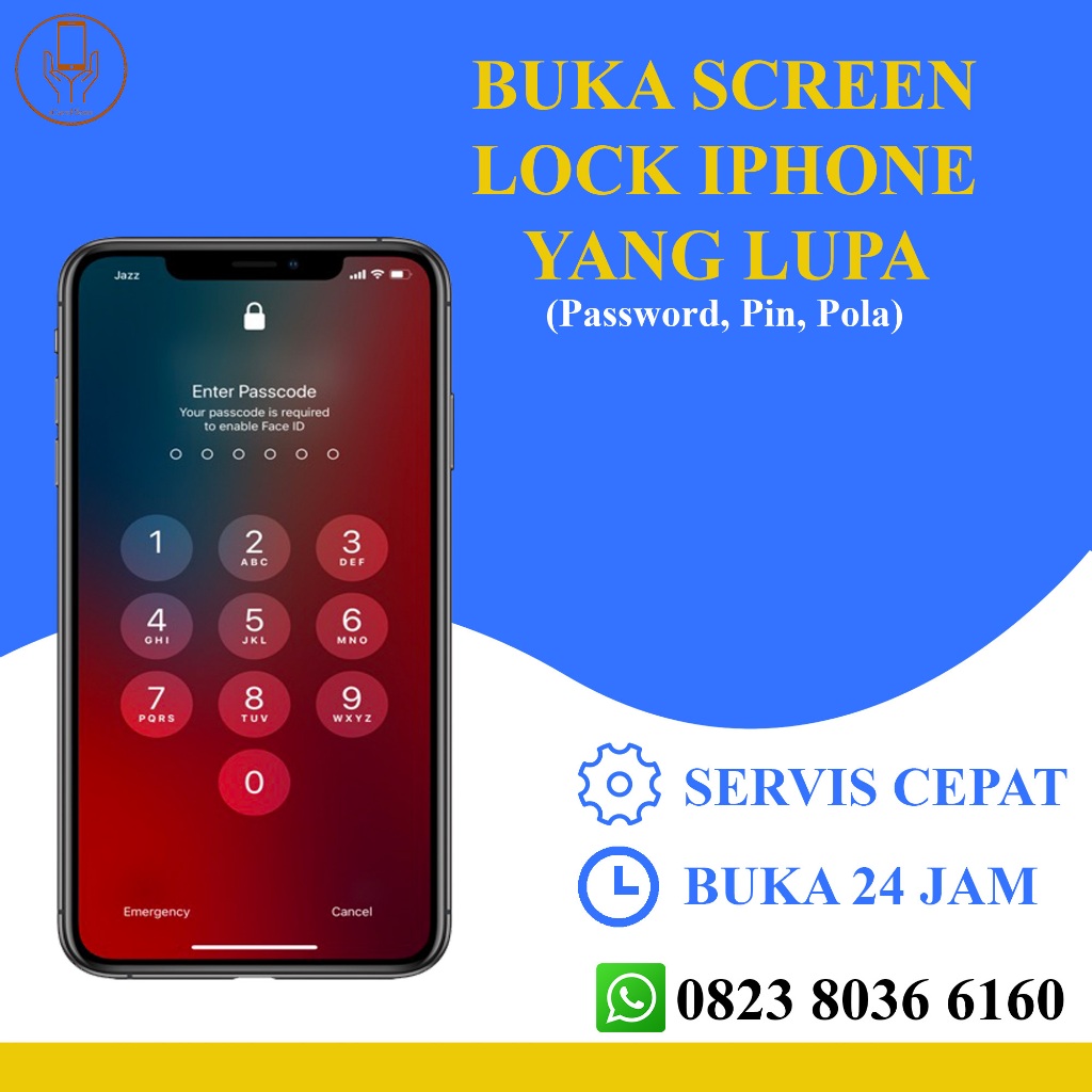 Jasa Buka Passcode Kunci Layar / Screen Lock Iphone yang Lupa (Dr Fone Screen Unlock Original)