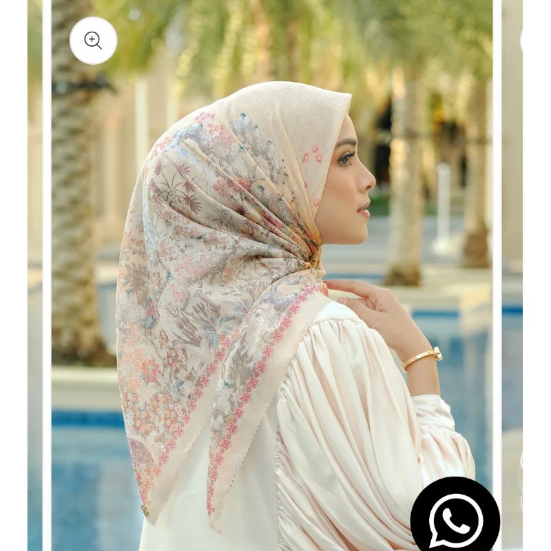 BEST SELLER ❤️ preloved 1x pakai LENGKAP Box ✅ Al Qasr Herbs buttonscarves button scarves BS buttons