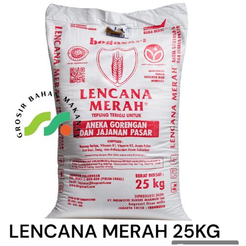 

TERIGU LENCANA MERAH 25KG (CARGO)