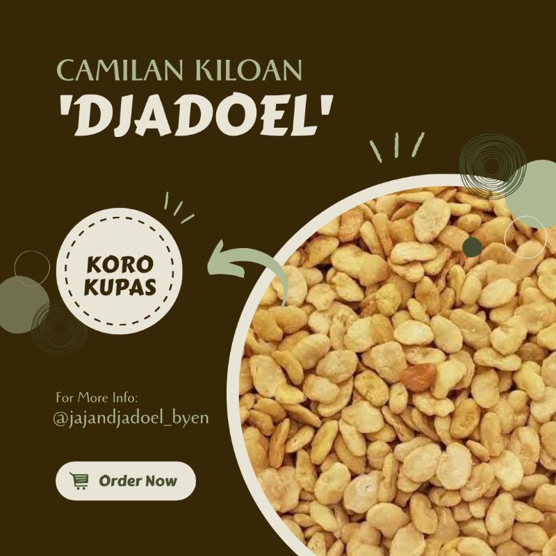 

Kacang Koro Kupas Gurih Asin 250gram | snack kiloan murah