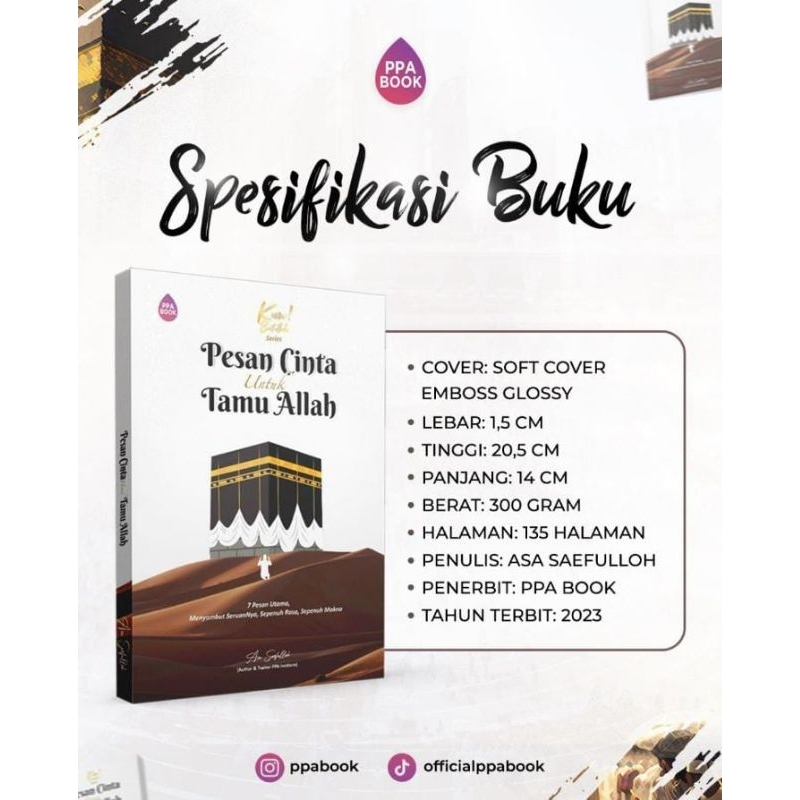COD BUKU PESAN CINTA UNTUK TAMU ALLAH | BUKU PPA POLA PERTOLONGAN ALLAH GARANSI PESAN CINTA NYA | GA
