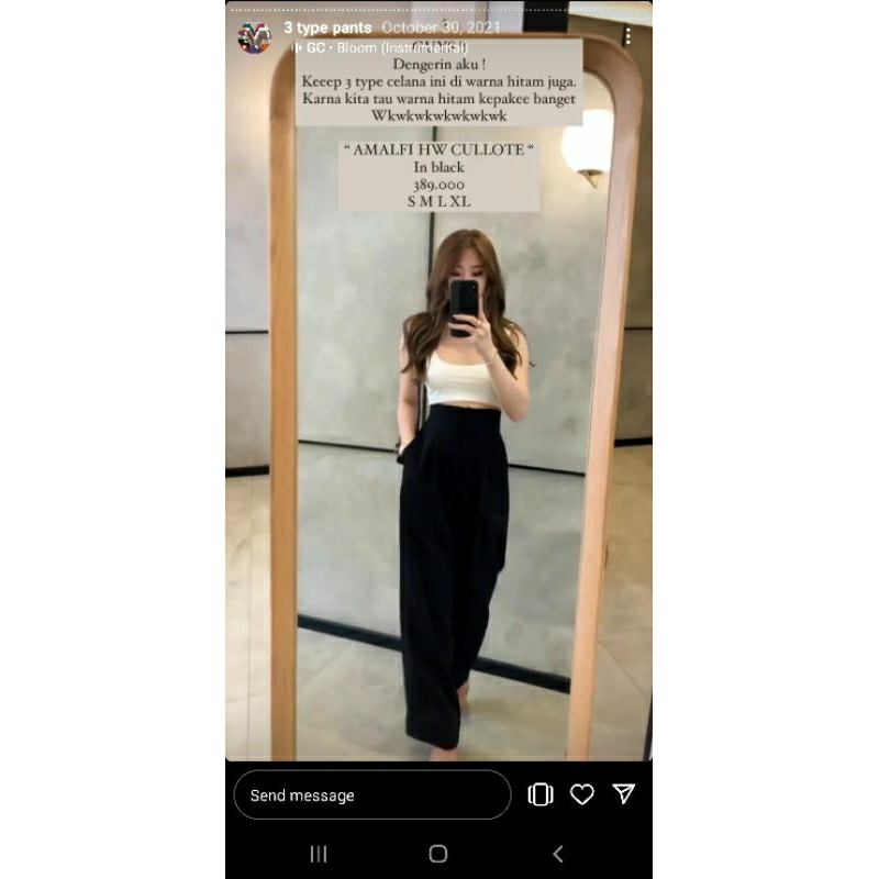 Goulding Amalfi high waist cullote NEW size M