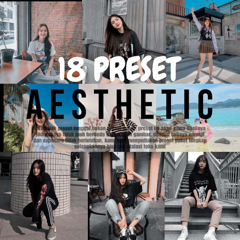 18 PRESET LIGHTROOM STREET PHOTOGRAPHY AESTHETIC PREMIUM PRESET - (iOS & ANDROID) - BEST SELLER - JA