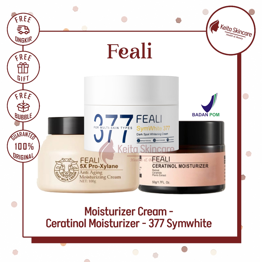 FEALI Moisturizer Cream and Goat Milk Anti-Aging | Feali Ceratinol Moisturizer | Feali Symwhite 377 