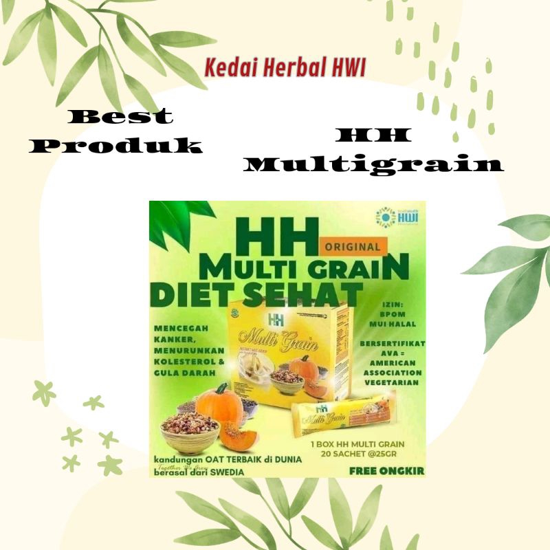 

HH Multigrain sereal cocok untuk diet isi 20 sachet