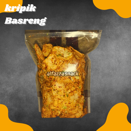 

Keripik Basreng Viral Pedas Daun Jeruk Kemasan 250grm