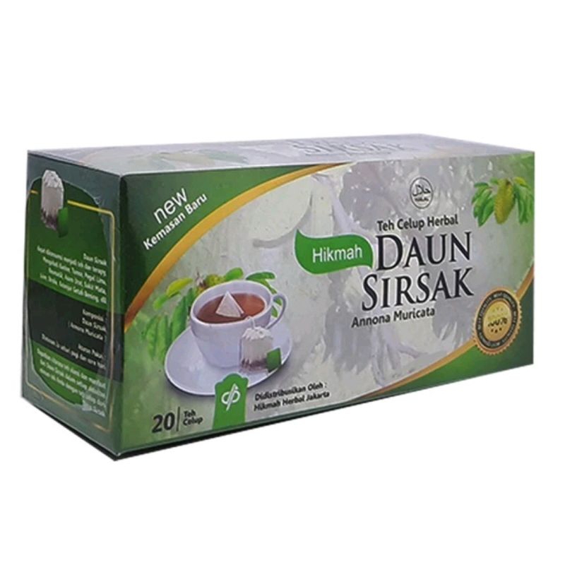 

TEH CELUP HERBAL DAUN SIRSAK ISI 20 TEH CELUP