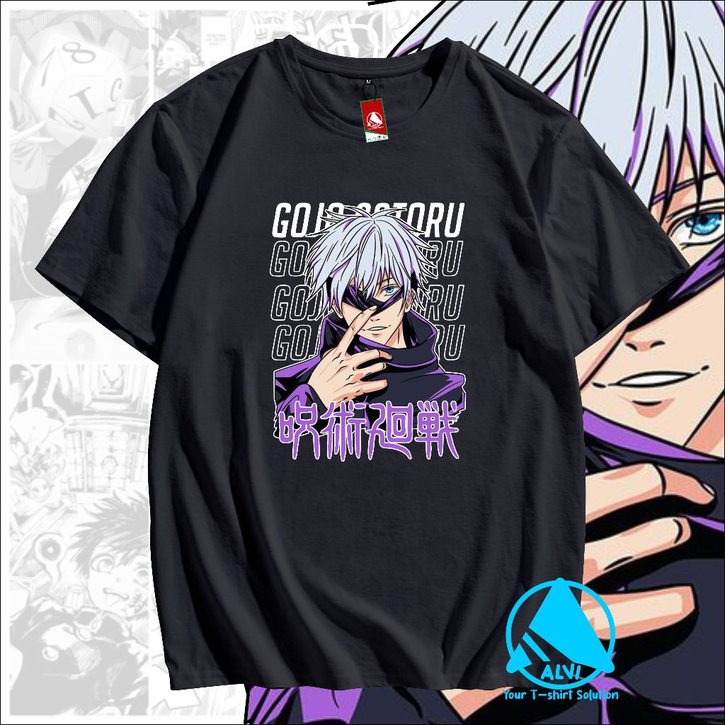 KAOS ANIME WIBU JUJUTSU KAISEN GOJO SATORU KEREN alvi clothing