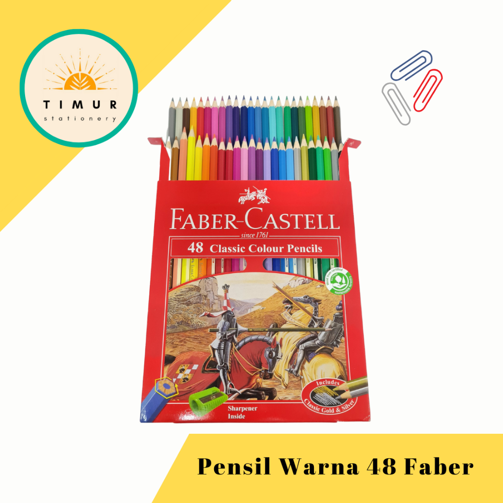 

Pensil Warna Faber Castell Classic 48 Warna ORIGINAL