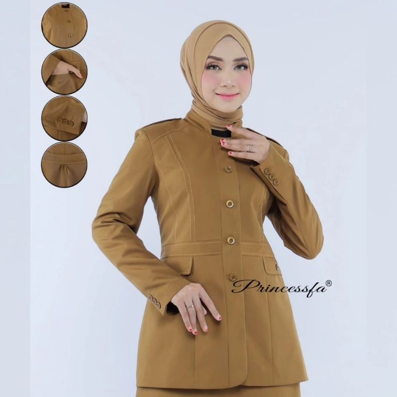 SERAGAM PDH WANITA SERAGAM GURU SERAGAM PNS BLAZERKEKI BLAZER PEMDA BLAZER GURU BLAZER ASN
