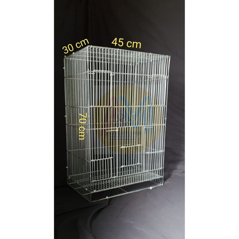 Kandang galvanis segar glider uk 45x30x70