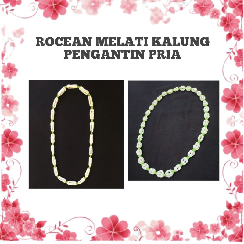 RONCEAN MELATI ASLI DAN SEGAR KALUNG PENGANTIN PRIA BAWANG SEBUNGKUL