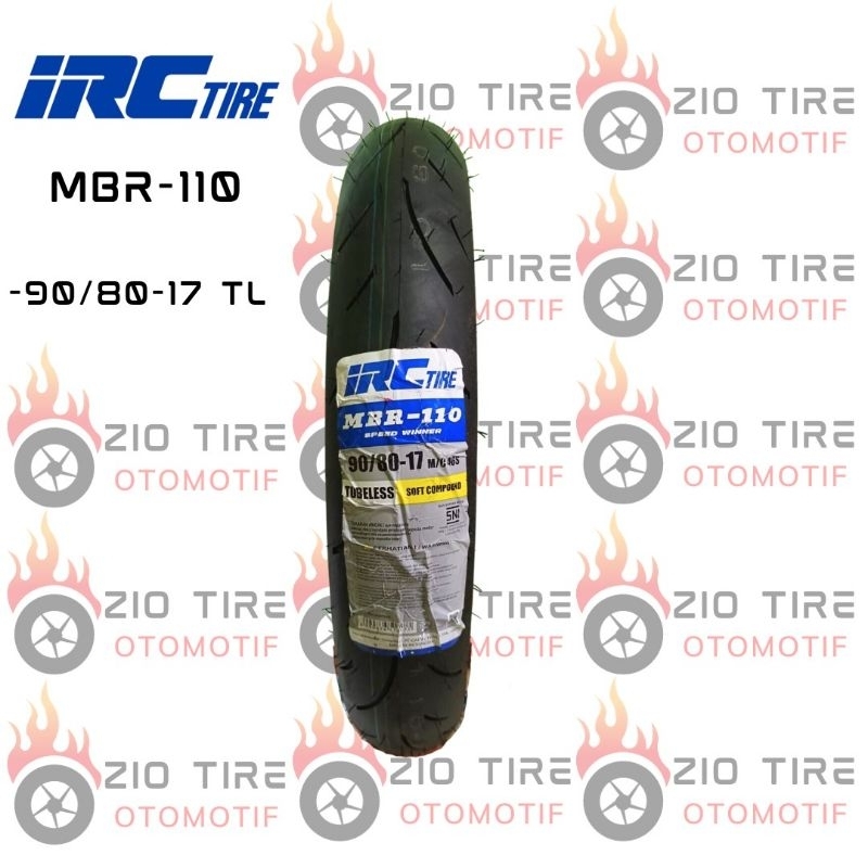 BAN LUAR 90/80-17 IRC MBR-110 TUBELESS
