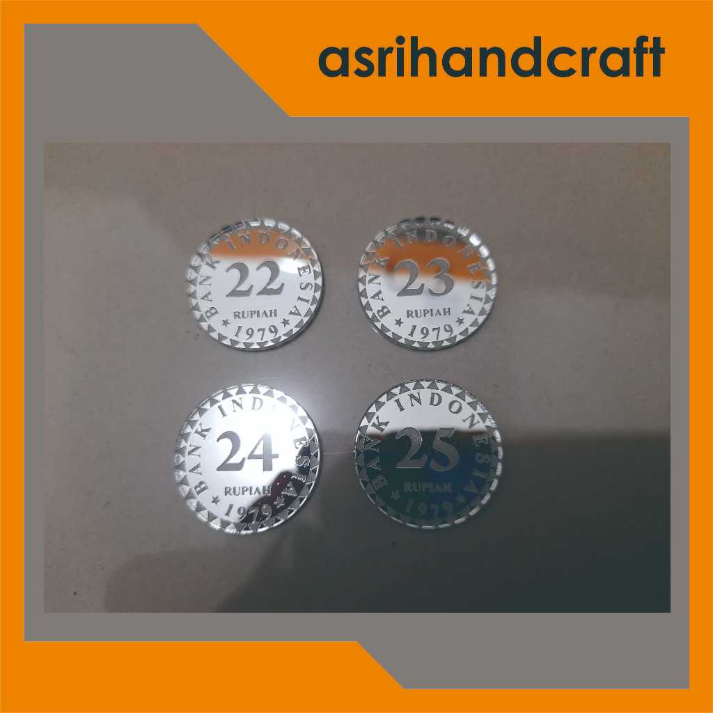 REPLIKA KOIN Rp.22 Rp.23 Rp.24 dan Rp. 25 /  KOIN / HIASAN MAHAR