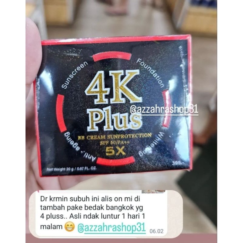 4K Plus ORI Thailand (skincare + Foundation) cocok smua jenis wrn kulit