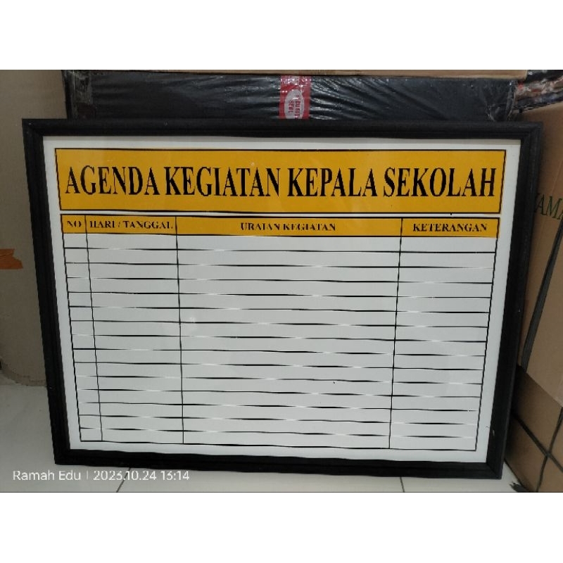 

AGENDA KEGIATAN KEPALA SEKOLAH