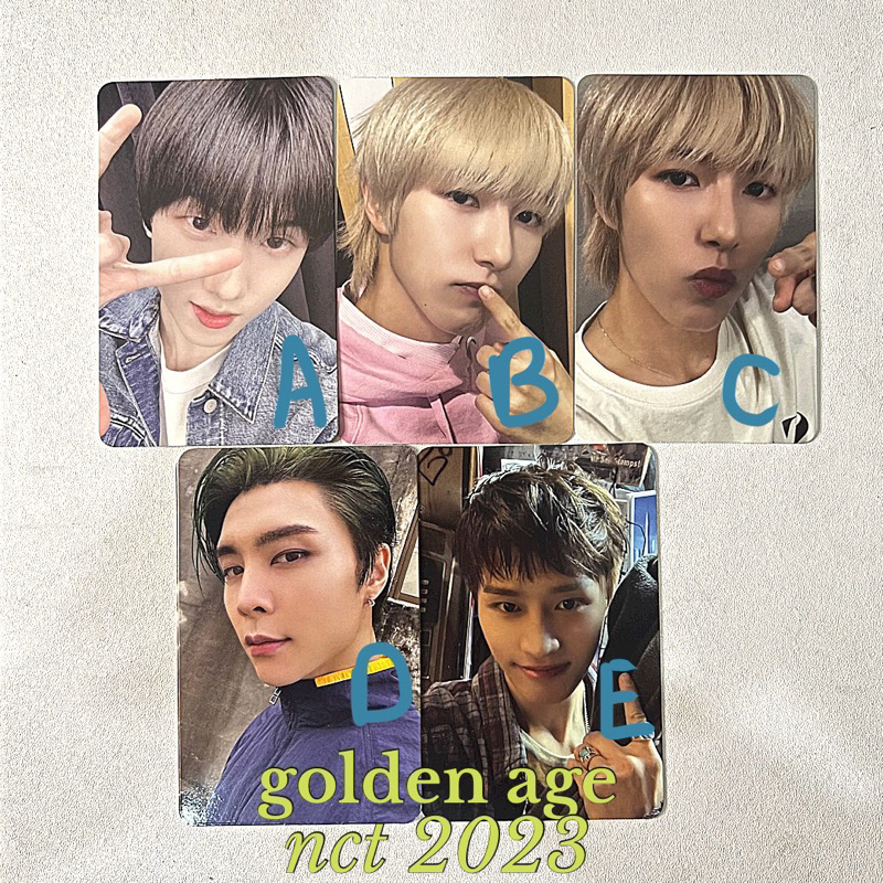 [READY STOCK] Photocard/PC NCT 2023 Golden Age Jisung/Renjun/Johnny/Taeil Archiving Ver. & Collectin