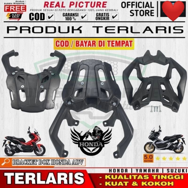 Bracket BOX Honda ADV 160 dan ADV 150, Breket Top Box Monster Universal BOX Givi Shad Kappa Pannier