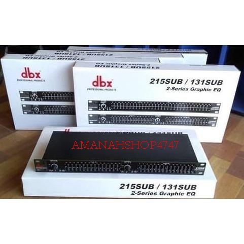 Equalizer DBX215SUB /131 Output Sub Grade A Dbx 215/131 SUB DUS PUTIH