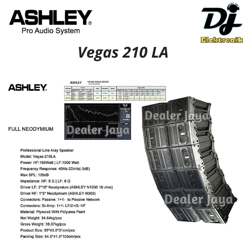 Speaker Line Array Ashley VEGAS 210 LA / VEGAS210 LA - 10 inch