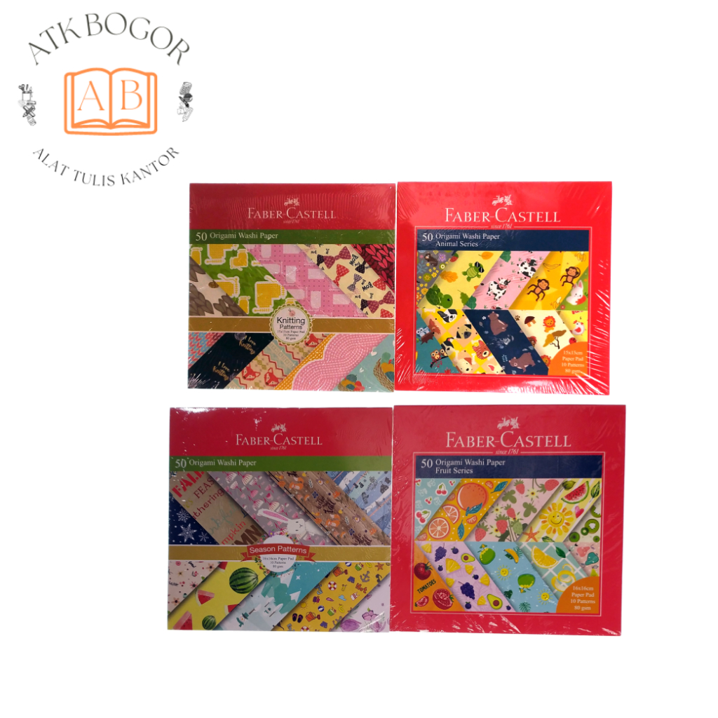 

Faber Castell Kertas Warna Warni Origami Washipaper Knitting Pattern / Season Pattern / Fruit Series / Animal Series