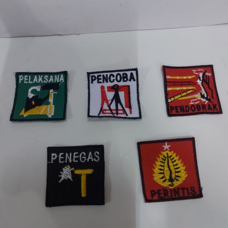 Bet Sangga Pramuka Bordir Perintis,Penegas,Pencoba,Pendobrak,Pelaksana