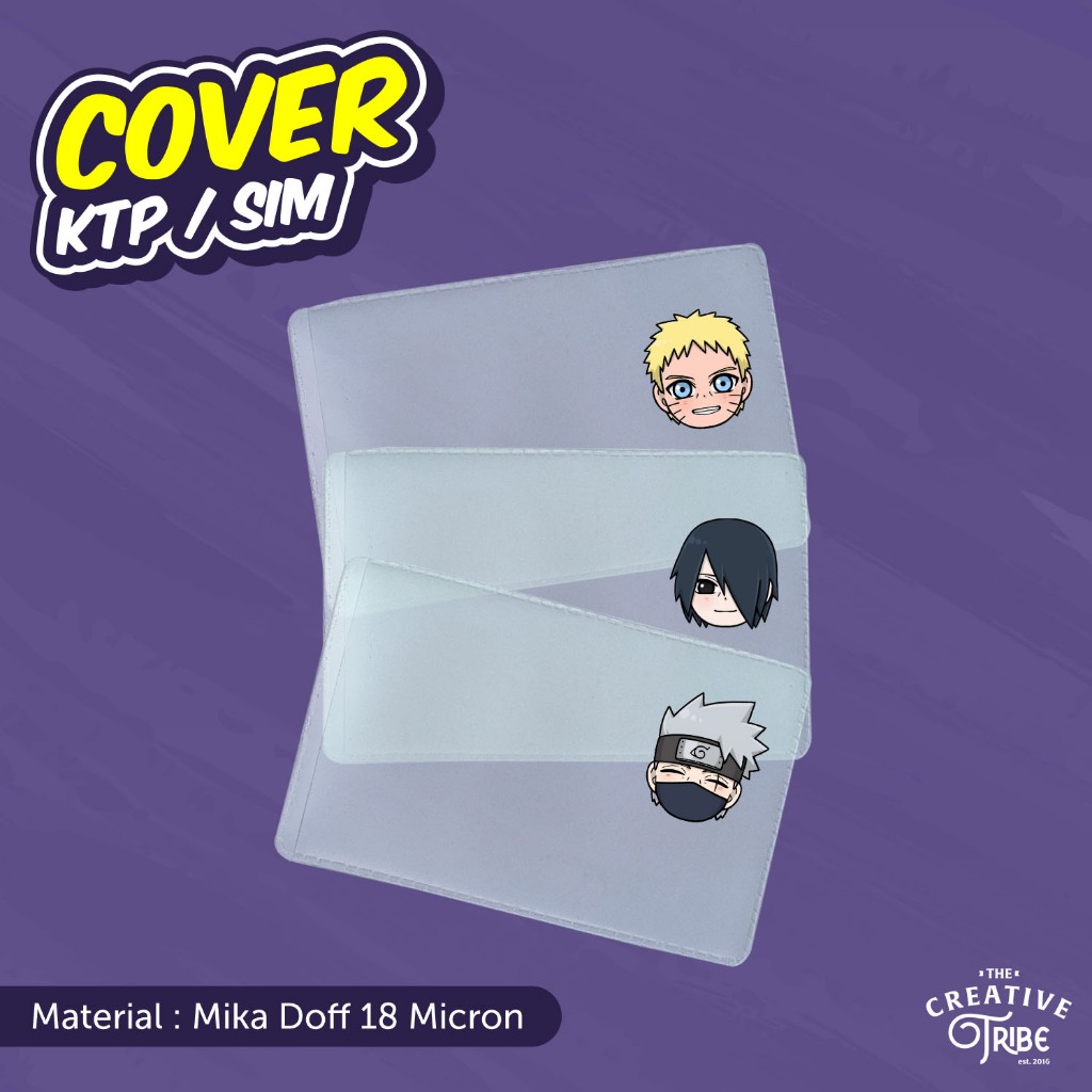 

Naruto - Cover KTP / SIM Karakter Unik - Sarung Plastik Mika Pelindung Kartu Anime