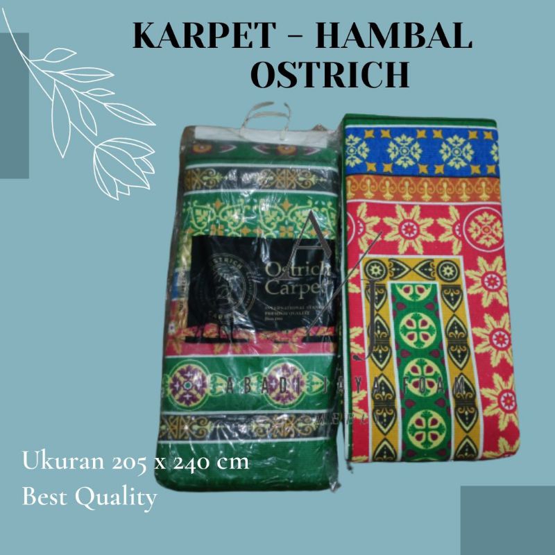 Karpet Hambal Ostrich Murah