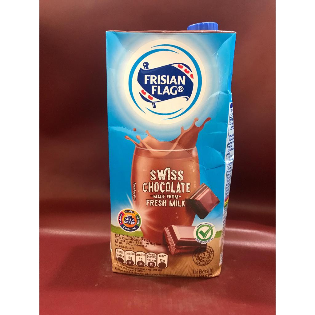 

Frisian Flag UHT Chocolate 940ml - Susu Rasa coklat Bendera 1 Liter