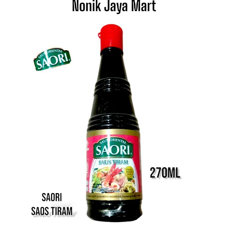 

Saori Saos Tiram botol kemasan 270gr