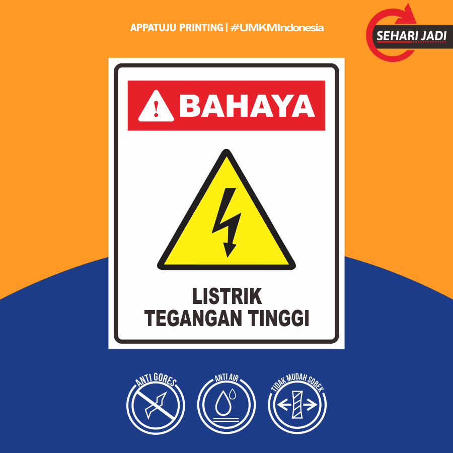 

STIKER AWAS BAHAYA LISTRIK TEGANGAN TINGGI