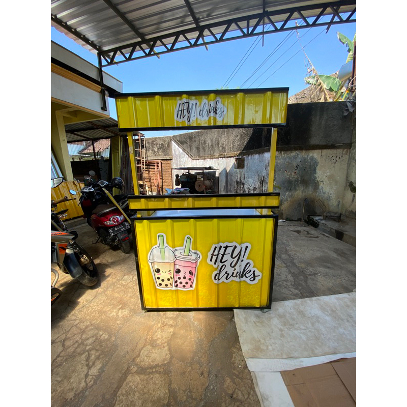 Booth Lipat 120x60x180 Jualan Minuman