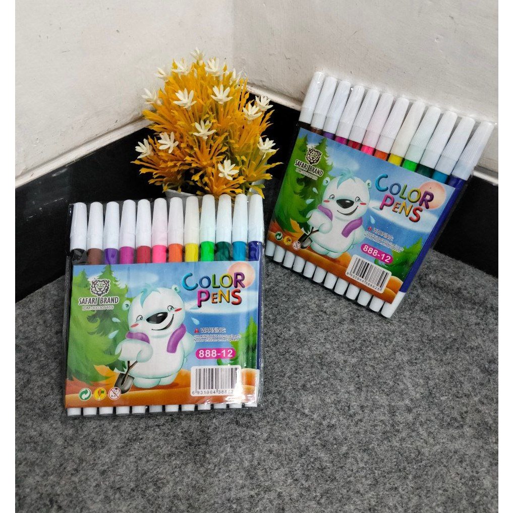 

1 PAK SPIDOL WARNA SAFARI ISI 12 PCS
