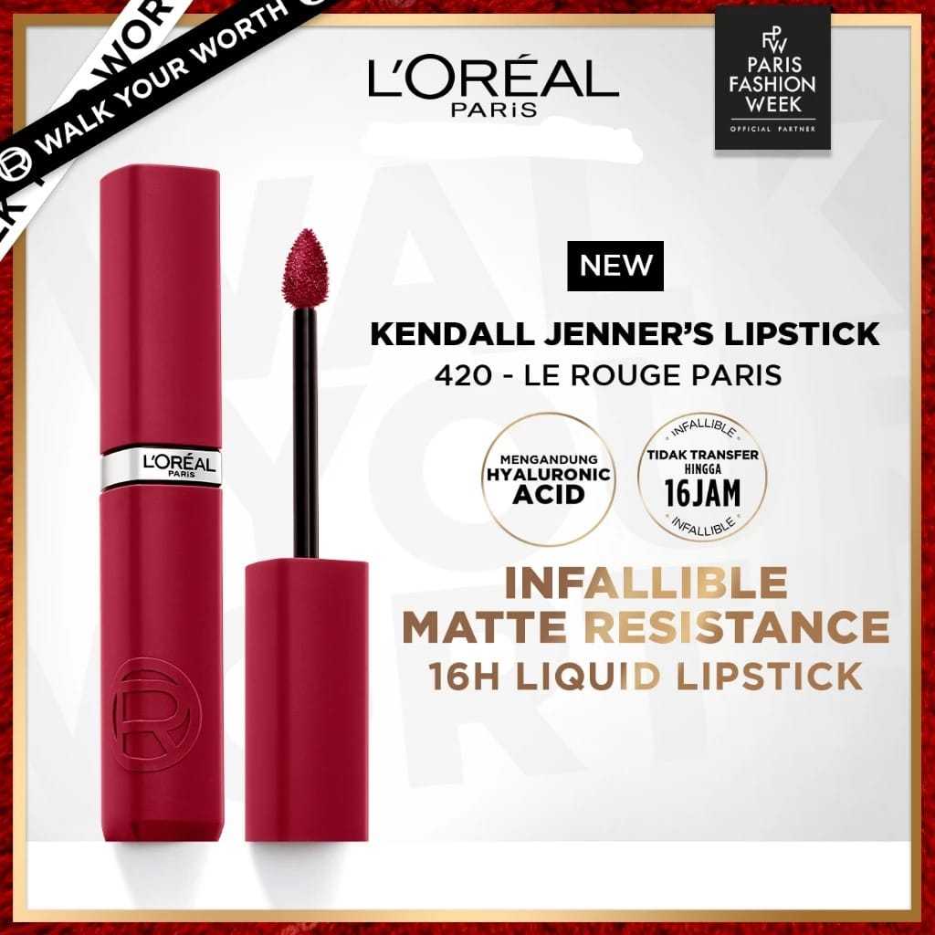 LOREAL Infallible Matte Resistance Liquid Lipstick 16H
