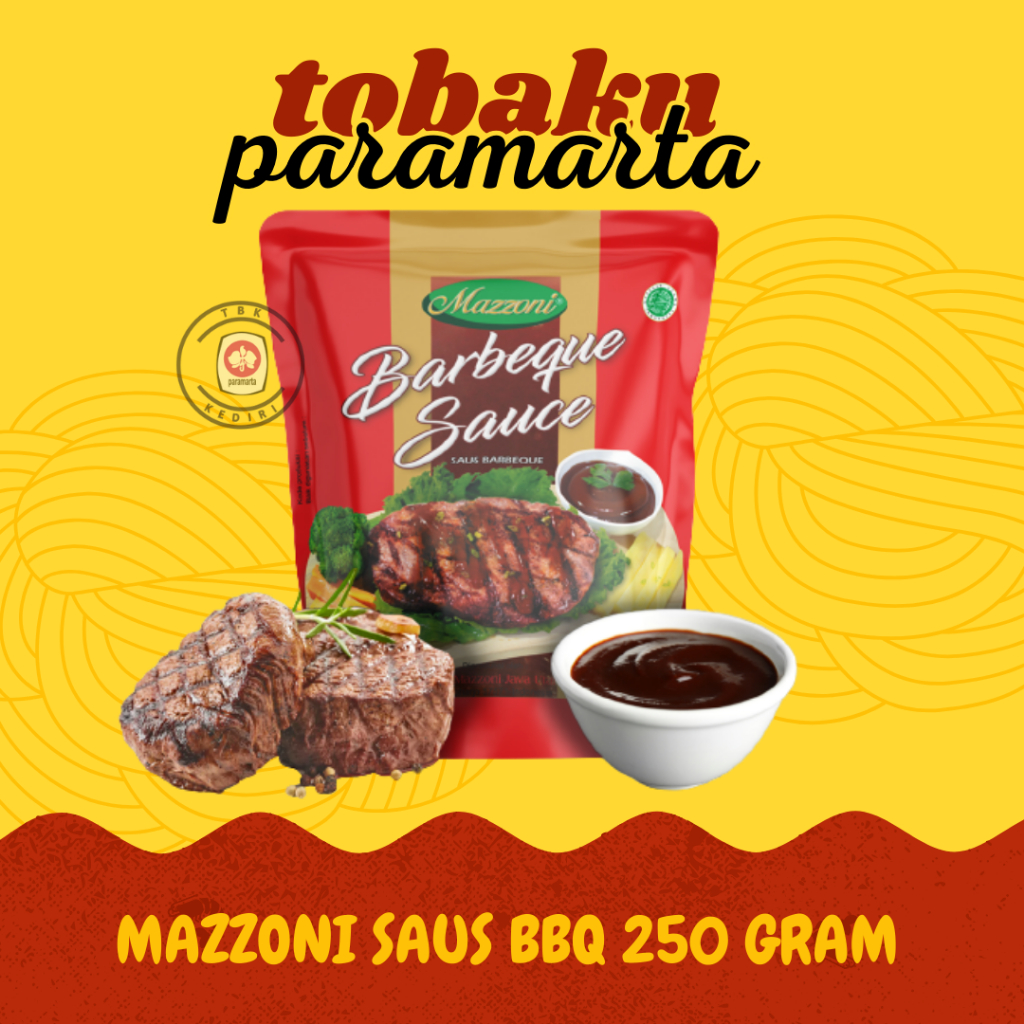 

MAZZONI SAUS BERBEQUE BBQ 250 ML / MAZZONI SAOS BBQ / SAUS BERBEQUE