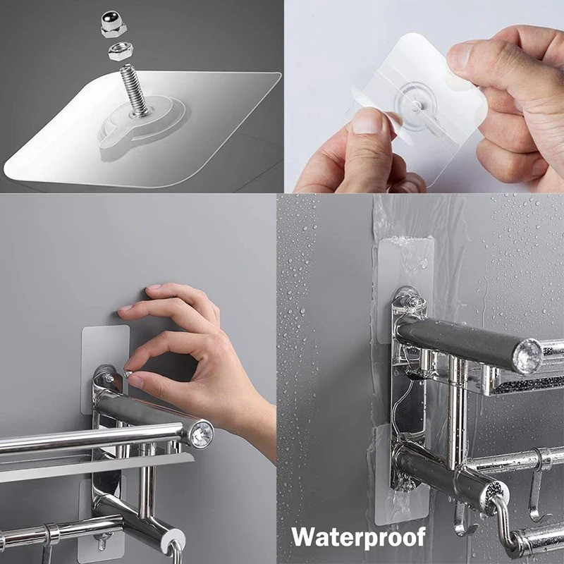 Gantungan dinding Lem Paku Tempel Socket Hook magic Baut paku