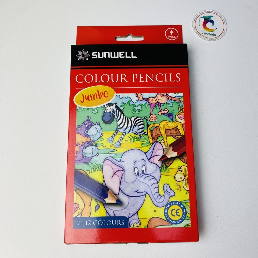 

Pensil Warna SUNWELL Jumbo 12 Warna Color Pencil 7