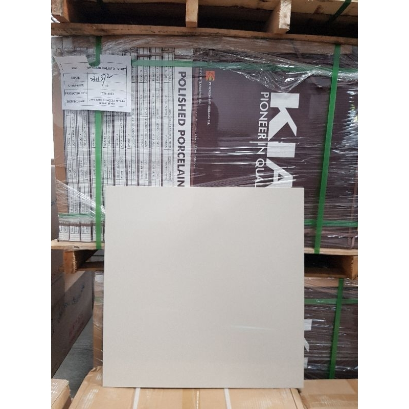 Granit Lantai Cream Polos 60x60 KIA Calista ivory Polos
