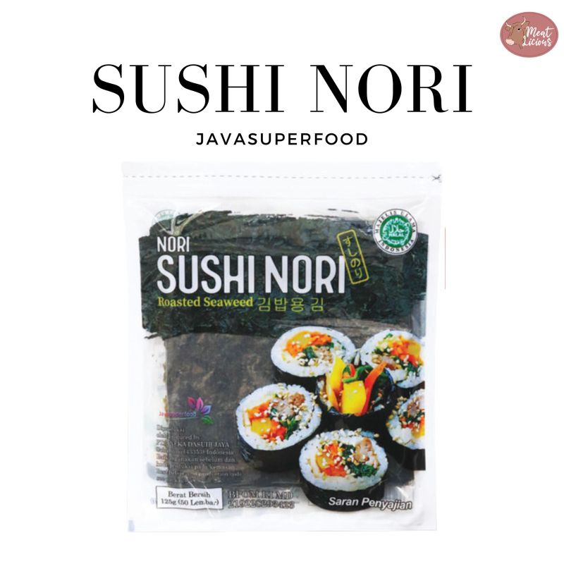 

Sushi Nori isi 5 Lembar (Seaweed Rumput Laut Panggang untuk Sushi) HALAL