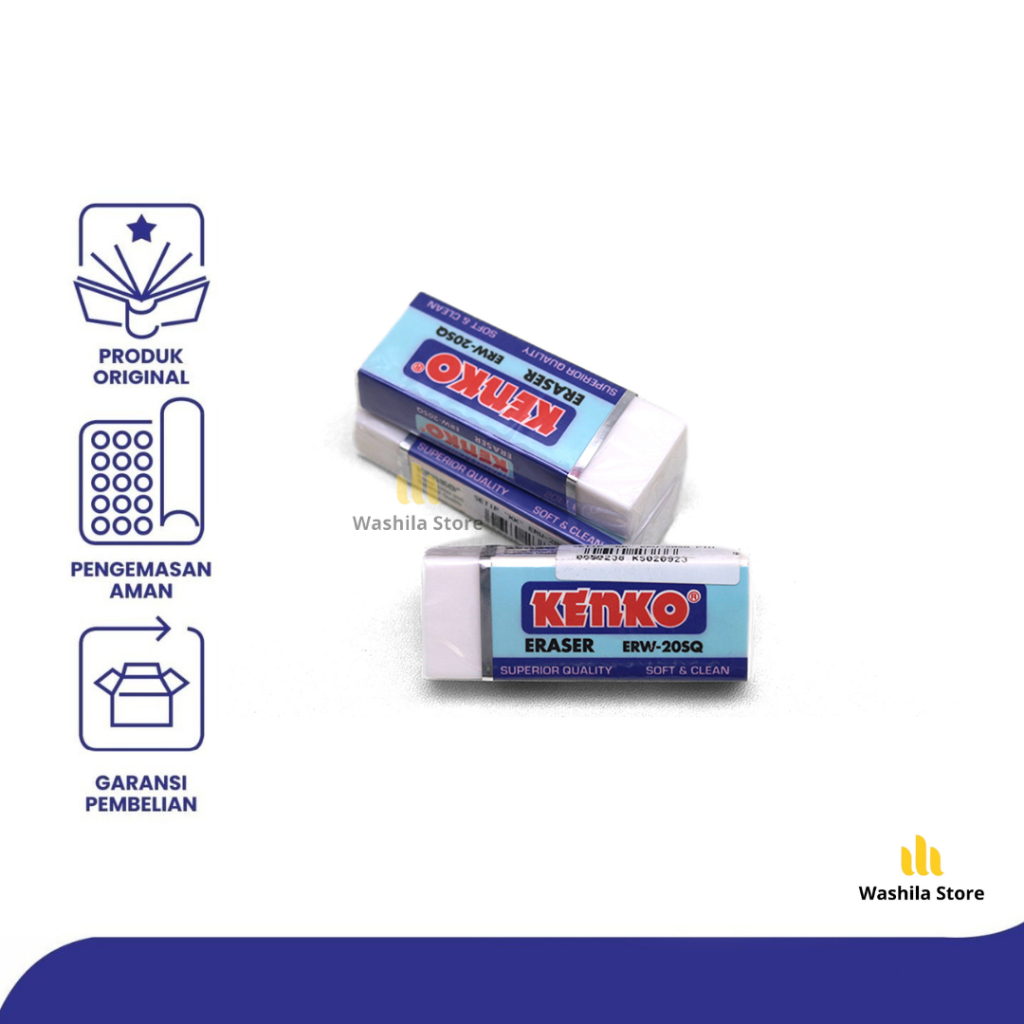 

PENGHAPUS Pensil Stip Kenko Penghapus Putih Eraser ERW 20SQ 1 PCS