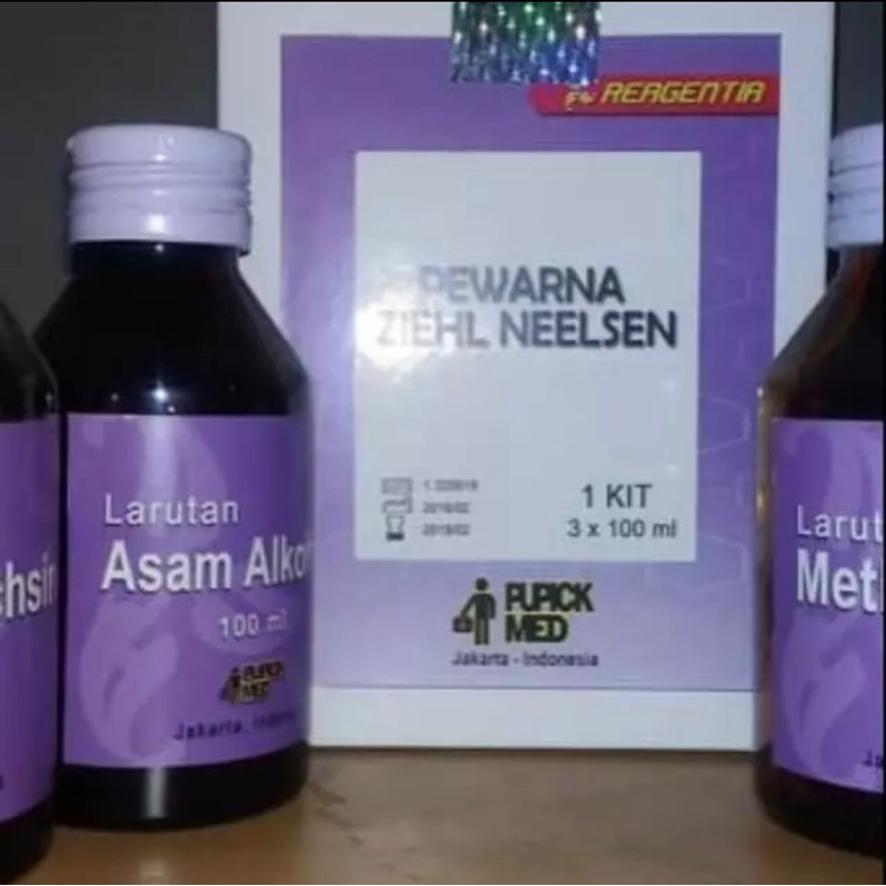 Pewarna Ziehl Neelsen / Zein Neelsen / Pemeriksaan TBC / Pewarna BTA