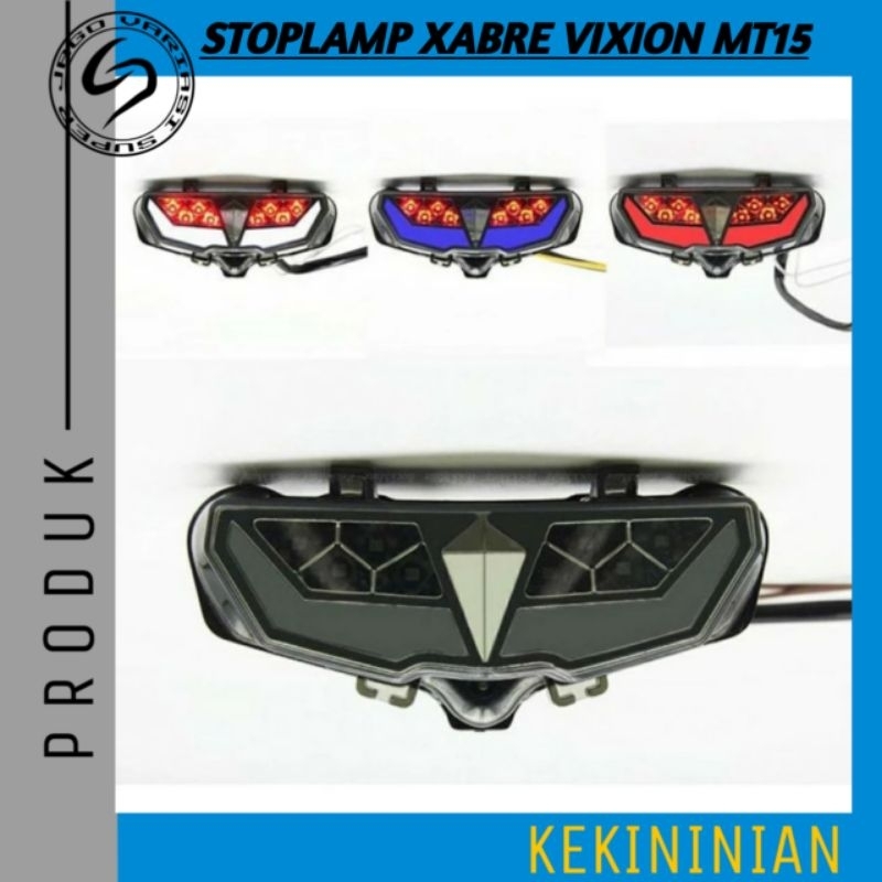 Stoplamp Lampu Belakang Xabre Vixion R MT15 3in1 led | Lampu Stop Belakang Vixion MT15 Xabre